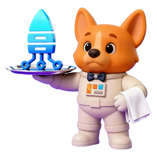 Flutter Butler Mascot